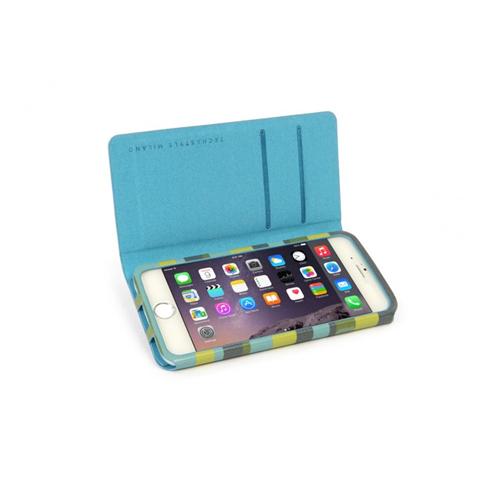 Leggero Stripes custodia a libro per iPhone 6 da 4.7´´ (Verde)  - Foto 2