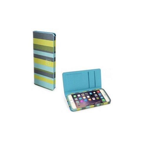 Leggero Stripes custodia a libro per iPhone 6 da 4.7´´ (Verde)  - Foto 1