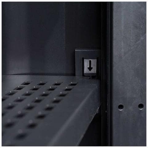 Armadietto da Giardino a 3 Ripiani Nero e Grigio - Foto 10