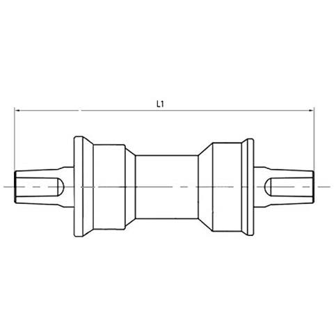 Reparatur Vierkant-innenlager, Ausführung: silber, Dimension: achse: 127 Mm - Foto 3