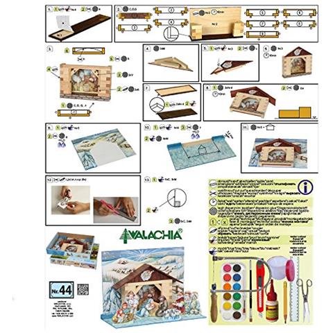 Valacchia Nr. 44 Presepe Betlemme Construction Kit Di Legno - Foto 4