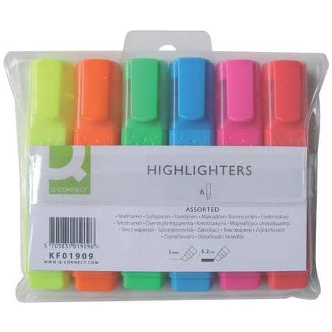 Evidenziatori 1,5-2 Mm Assortiti Astuccio Da 6 Colori - Kf01909 - Foto 1