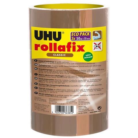 Nastro Da Imballaggio Uhu Rollafix Marrone 3 X 50 M - Foto 1