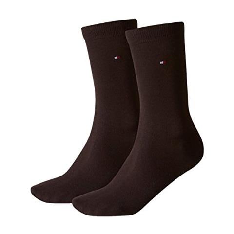 Chaussette Al Polpaccio - Pacco Da 2 - Senza Tessuto Di Spugna - Fine - Coton - Gris Foncé - Women Sock Casual - 35/38 - Foto 2