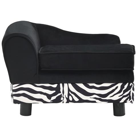 Divano per Cani Nero 57x34x36 cm in Peluche - Foto 2