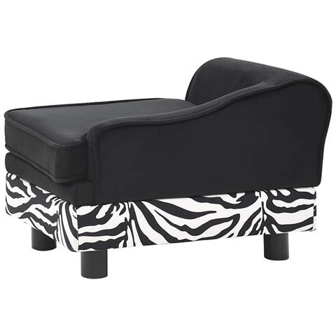 Divano per Cani Nero 57x34x36 cm in Peluche - Foto 10