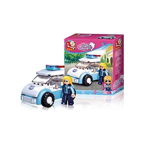 Sluban Donna Con Auto Della Polizia, Multicolore, M38-b0600b - Foto 1