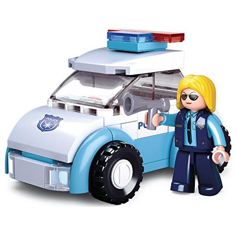 Sluban Donna Con Auto Della Polizia, Multicolore, M38-b0600b - Foto 2