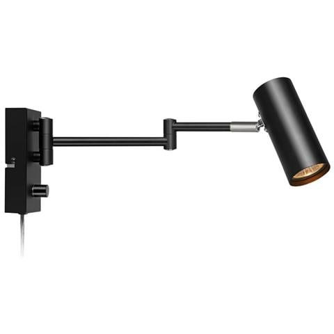 Applique Per Interni A 1 Luce Nera, Gu10 - Foto 1