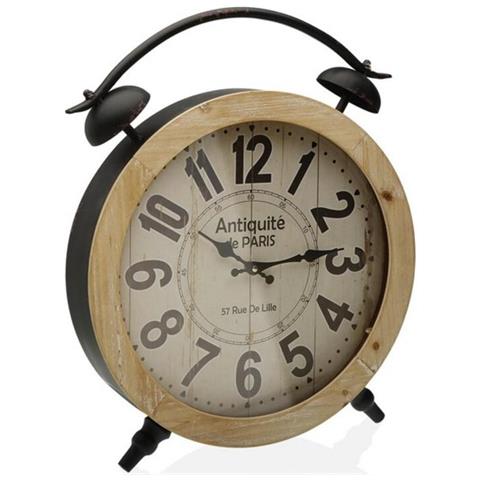 Orologio Da Tavolo Metallo (6,5 X 52,5 X 41 Cm) - Foto 2