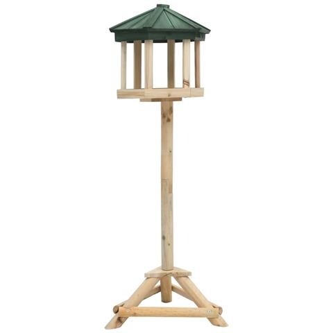 Mangiatoia per Uccelli Autoportante in Legno di Abete 33x106 cm - Foto 1