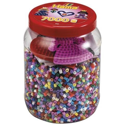 Perline Termoadesive Midi Piastre Con Perni Scatola Di Plastica Rosso Diametro Perlina Termoadesiva Midi 50 Mm Per - Foto 1