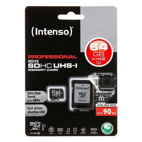 3433490, 64 GB, Micro Secure Digital Extended Capacity (MicroSDXC) , 90 MB / s, Nero, 1,5 cm, 1,1 cm - Foto 3