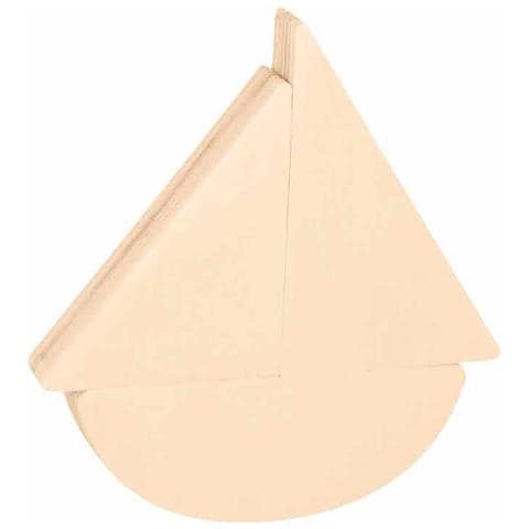 Barca A Vela A Dondolo In Legno - 12 X 13 Cm - Foto 1