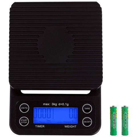 Bilancia Da Cucina Digitale/bilancia Caffè Precisione 3 Kg/0,1 G Black - Foto 15
