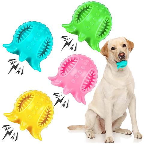 HTN 4 Pezzi Palline Giocattolo Per Cani In Gomma Cagnolino Palline Giocattolo Per Pulizia Da Polpo Sfere Masticate 4 Colori HTN 4 Pezzi Palline Giocattolo Per Cani In Gomma Cagnolino Palline Giocattolo Per Pulizia Da Polpo Sfere Masticate 4 Colori