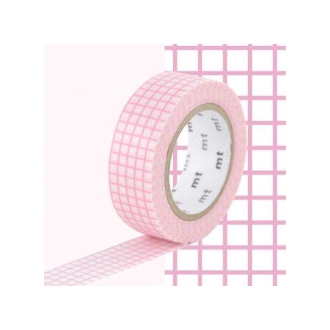 Nastro Adesivo Decorativo A Scacchi- Rosa - 1,5 Cm X 7 M - Foto 1