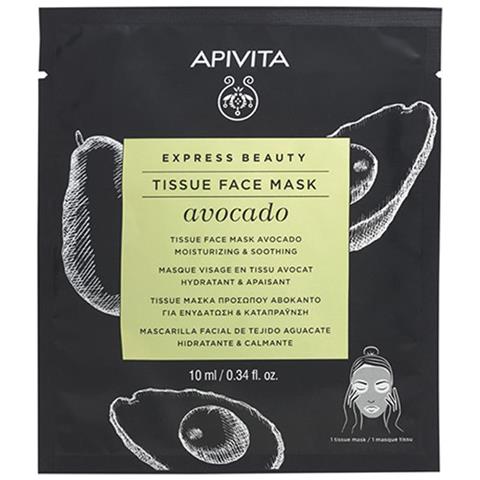 Maschera Viso In Tessuto Idratante E Lenitivo All'avocado 10ml Express Beauty - Foto 1
