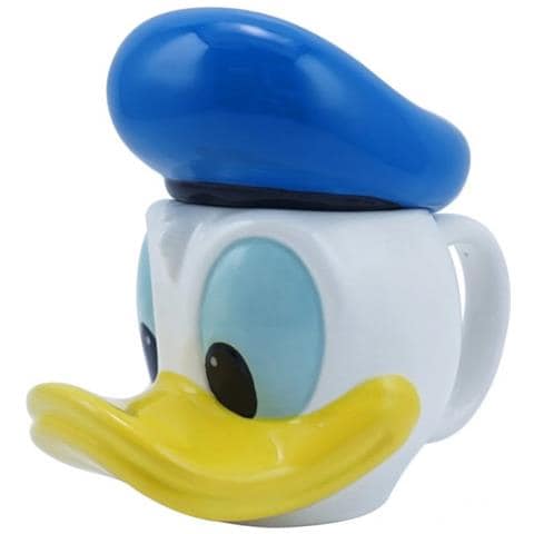 Disney - Tazza A Forma Di Paperino Con Coperchio - 375ml - Foto 1