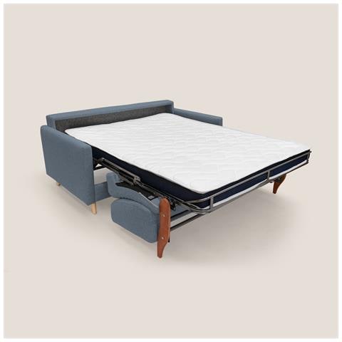 Edgar Divano letto matrimoniale in tessuto felis impermeabile T03 200 cm (mat. 160x197) blu - Foto 2