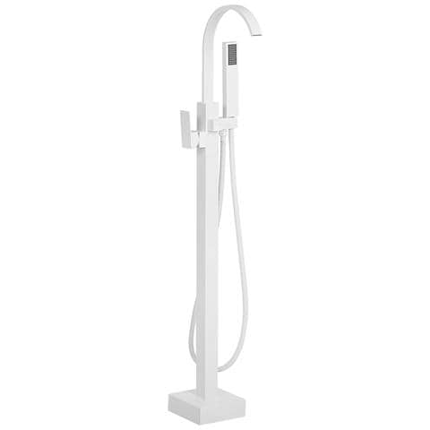 Rubinetteria Per Vasca Da Bagno Freestanding Ribbon Bianco - Foto 11