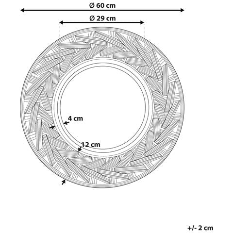 Specchio Tierga Nero - Foto 5