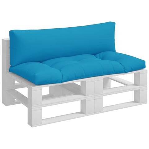 Cuscini Per Pallet 2 Pz Azzurro In Tessuto - Foto 3