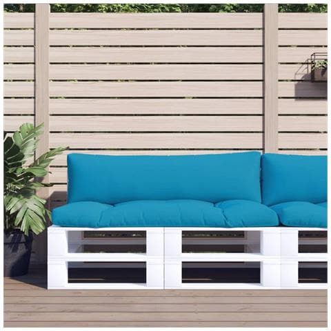 Cuscini Per Pallet 2 Pz Azzurro In Tessuto - Foto 1
