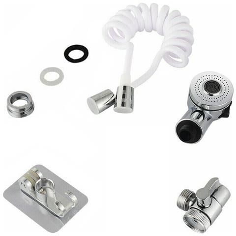 Doccia Mano Doccetta Portatile Lavandino Tubo Anticalcare Campeggio 8827 - Foto 3