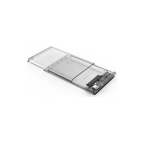 2139C3 Box Esterno HDD Enclosure 2.5" SataIII Type-C - Trasparente - Foto 1
