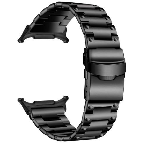 Fibbia In Acciaio Per Samsung Galaxy Watch Ultra 47mm Black - Foto 2