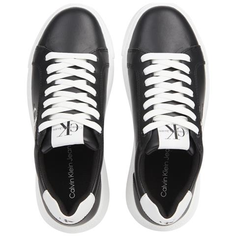 Chunky Cupsole Laceup Leisure Trainers Sneakers Pelle Scarpe Donna Nero Eu 39, Yw0yw00823 Bds - Foto 3