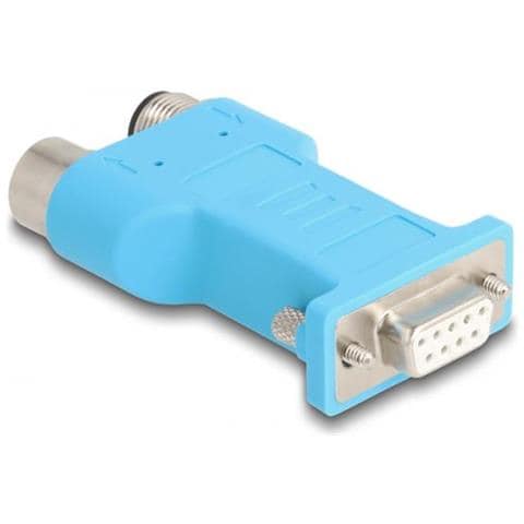 60665 Adattatore Per Inversione Del Genere Dei Cavi D-sub 2x M12 Blu - Foto 3