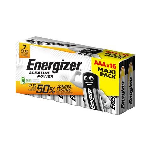 Batterie Alkaline Power AAA 16 Pezzi - Foto 1