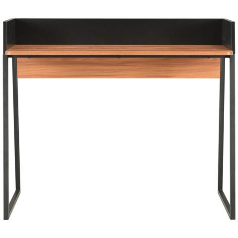 Lusso Casadino - Scrivania Nera E Marrone 90x60x88 Cm - Foto 1