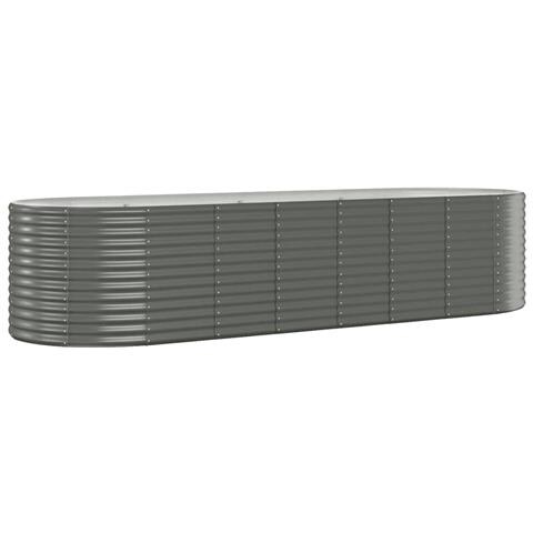 Letto Giardino Acciaio Verniciato A Polvere 322x100x68cm Grigio - Foto 1