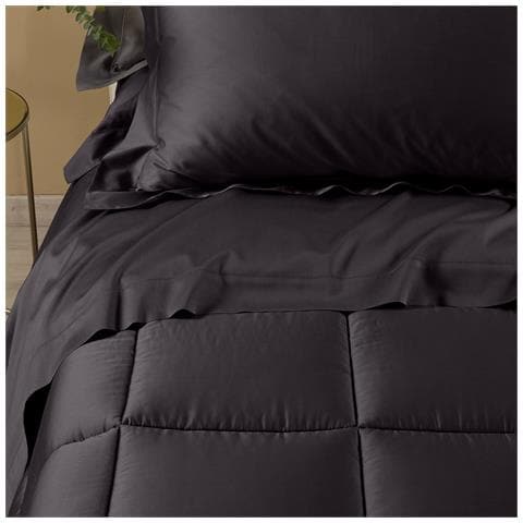 Trapunta Dreaming Raso In Raso Di Cotone Colore Nero Misura Matrimoniale - Foto 5