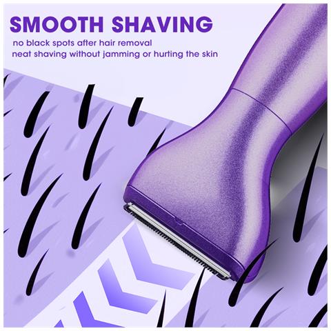 Regolabarba Da Donna 5 In 1: Rifinitura Precisa E Delicata Purple - Foto 2