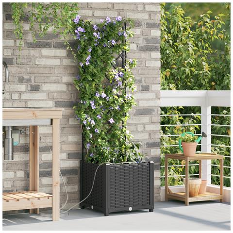 Vasi da Giardino con Sistema di Irrigazione Black - Foto 2