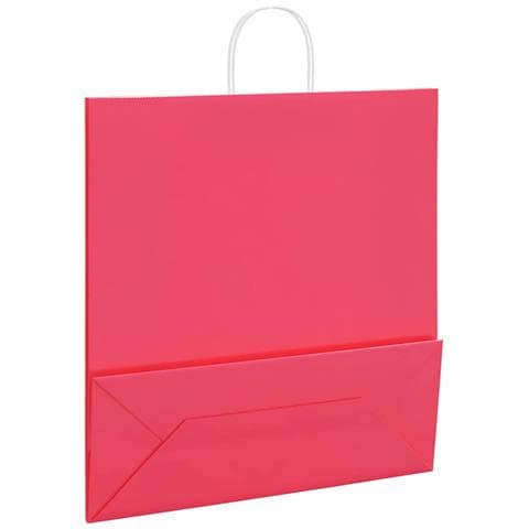 Sacchetti di Carta 250 pz con Manici Rosa 45x17x48 cm - Foto 9