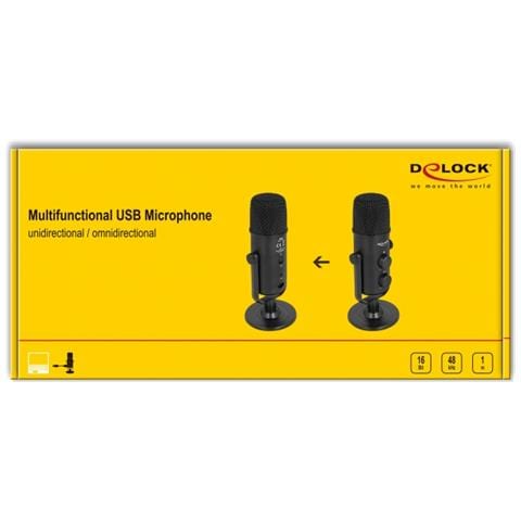 Microfono USB multifunzionale a doppia capsula con jack per cuffie stereo da 3,5 mm e controllo del volume + funzione Mute rapida - Foto 2