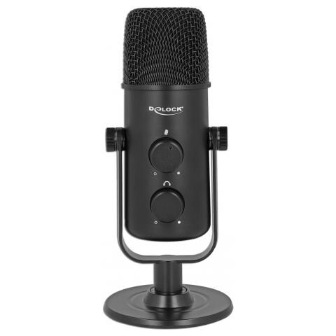 Microfono USB multifunzionale a doppia capsula con jack per cuffie stereo da 3,5 mm e controllo del volume + funzione Mute rapida - Foto 1