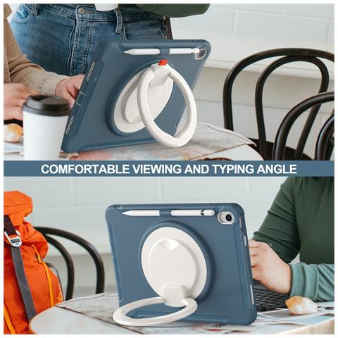 Custodia Per Ipad Pro 10.5""/air 10.5"" Con Porta Pennino Blu - Foto 3
