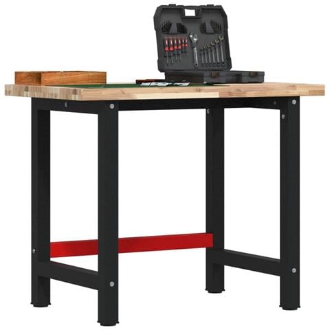 Banco da Lavoro 100x60x83 cm Legno Massello Acacia Rettangolare - Foto 2