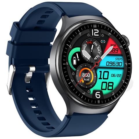 Smartwatch Con Display Amoled, Ecg, Monitoraggio Frequenza Cardiaca E Ossigeno Nel Sangue Blue - Foto 2