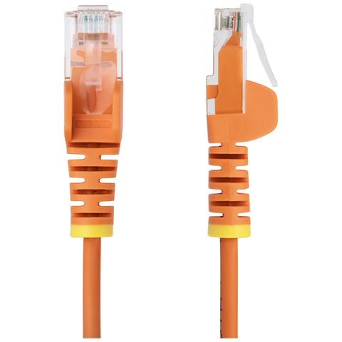 Cavo Ethernet CAT6 Arancione da 10m; Patch UTP con Plug RJ45 Antigroviglio e Rilievi di Trazione, Cavo Lan Slim in Rame Puro 28AWG, Sottoposto a test Fluke - Foto 2