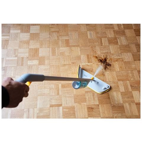 Mop A Spruzzo 2 In 1 Cleantech Testa Snodata 360 Gradi Panno In Microfibra Riutilizzabile Facile Da Usare Ideale Per Superfici Dure - Foto 5