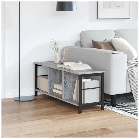 Libreria Grigio Sonoma 102 x 32 x 40,5 cm Legno multistrato - Foto 2
