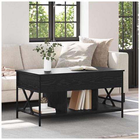 Tavolino da salotto Rovere Nero 100 x 55 x 48.5 cm - Foto 2