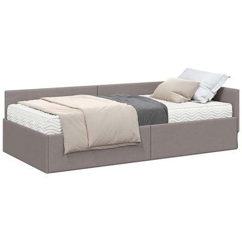 Struttura Letto Angolare con Materasso 2 pcs Talpa Tessuto - Foto 1